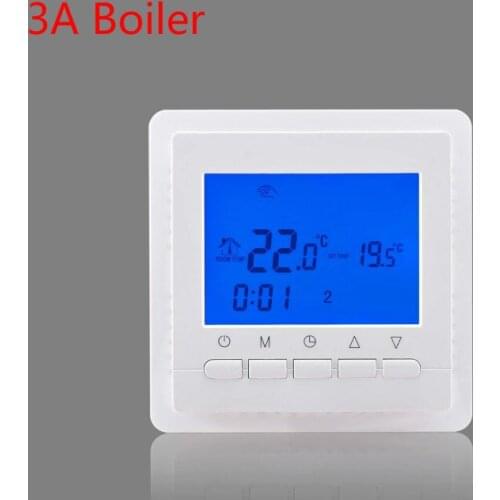 Programmable Room Digital Thermostat for Gas Boiler Heating Temperature Control Wall Mounted Thermostat 220V