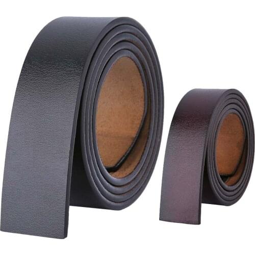 100 120 130 140 150 160cm Cowskin Belts No Buckle Without Buckle 3.5cm Wide Real Genuine Leather Belt Body Men Large Size Belt