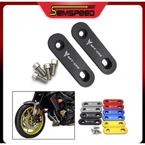 SEMSPEED Motorcycle Front Fender Side Plate Decorative ornamental Cover For Yamaha MT-09 FZ-09 XSR900 Tracer 900 GT 2014-2020
