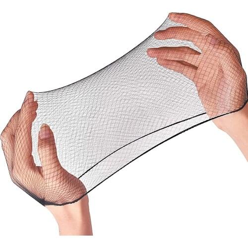 Hair Nets 100 PCS, Smilco 20 Inches Elasticity Invisible Elastic Mesh Wig Nets for Hair Bun Making Ballet Dancer Kitchen service