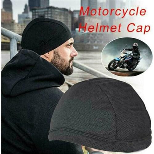 1PC Polyester Motorcycle helmet Cap Moisture Wicking Quick-Drying Cap Dry Breathable Hat Motorcycle Helmet Sweatband Motocross