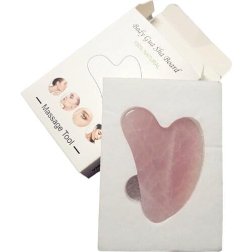 Natural Jade Gua Sha Scraper Board Massage Rose Quartz Jade Guasha Stone For Face Neck Skin Lifting Wrinkle Remover Beauty Care