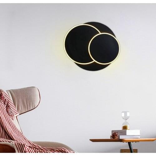 Modern LED Wall Lamp 360 Degree Rotating Creative Dimmable Wall Lamp Next Bedroom Interior Corridor Hotel Lighting Decoration