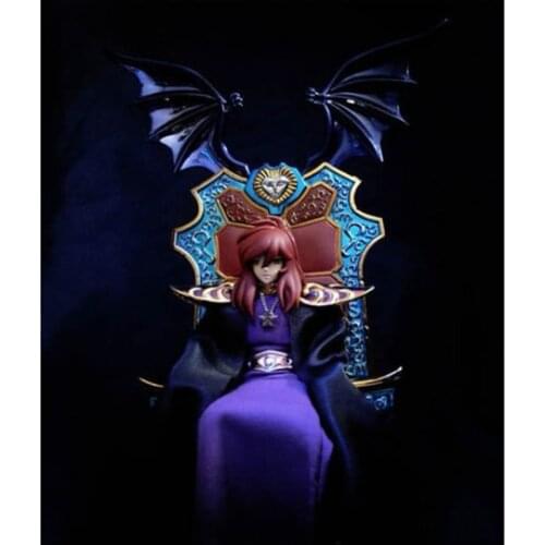 Tronzo Original Bandai Saint Seiya Shun Possessed By Hades Casual Clothes With Throne Seat PVC Action Figure Model Toys Gifts