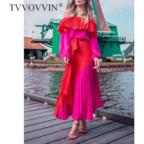 Красные летние платья Tvvovvin China At AliExpress