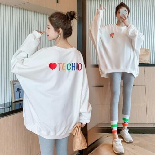 2839# Maternity Clothes Spring Autumn Cotton Loose Casual Pregnant Women Suit Clothes for Pregnant Women Pants Suit