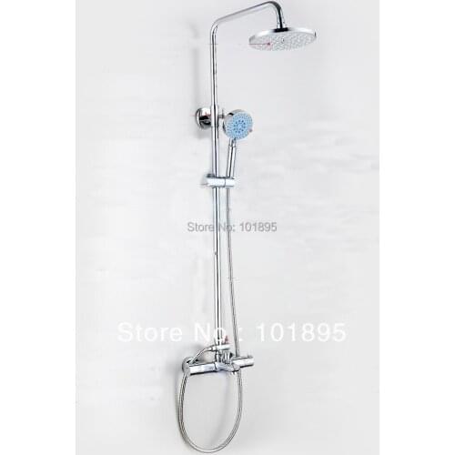 X9026SS1 - Luxury Chrome Finish Brass Overhead Rain Shower with Thermostatic Bath Mixer of Shower Set