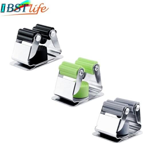 Stainless Steel Fishing Rod Clips Club Positioning Clamps Holder Accessories Fixing Rack Wall Mount Rod Collection Rack Storage