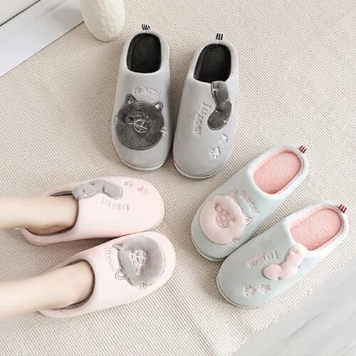 Women Slippers New Fashion Warm Cotton Slippers Thick Soles Women And Men Couples Home Soft Light Shoes Antiskid Slides Footwear