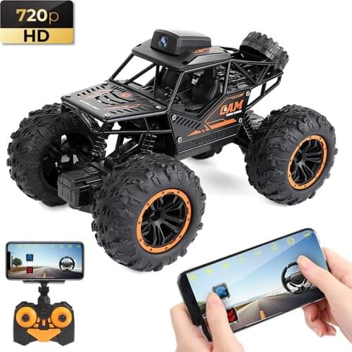 1:18 RC Car WIFI FPV HD Camera 2.4G Remote Control Climbing Vehicle Off Road Truck RC Drift Offroad For Kids Toys Boys Children