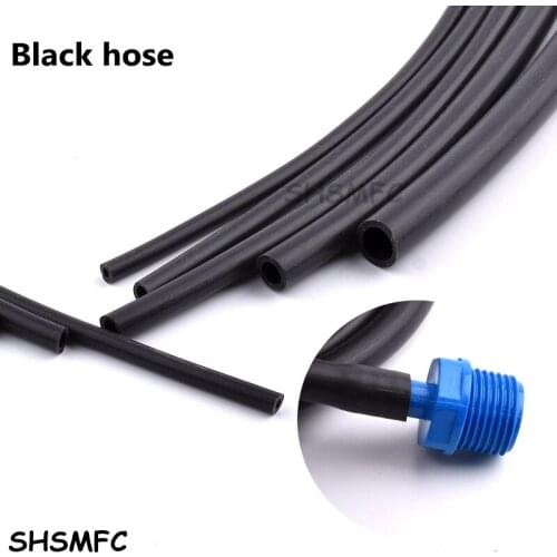 1M I.D 3~10-38mm Hi-quality Black Silicone Hose Flexible Silica Gel Pipe Food Level Safety Soft Pipe Aquarium Air Pump Hose