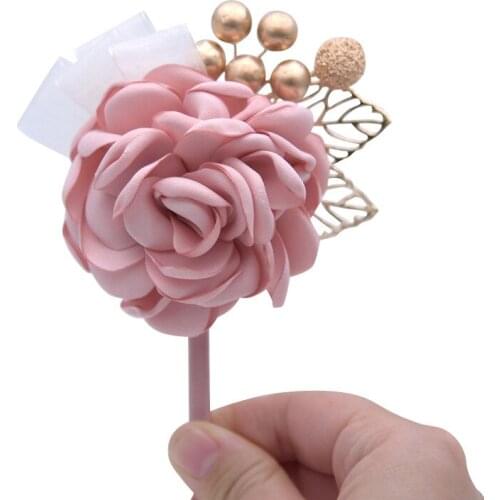 Wedding Bride Bridesmaid Rhinestone Ornament Brooch Children Dance Clothes Decor