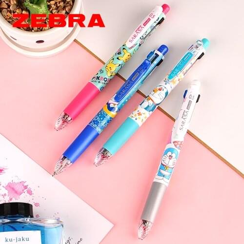 1Pcs Japan ZEBRA Multi Cartoon Limited Multifunctional Gel Pen Mechanical Pencil 4+1 Special For Students0.4/0.5mm