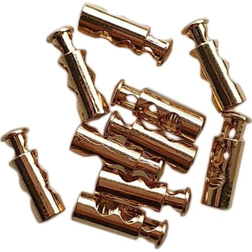 10Pcs Metal Stopper Toggle Rope Cord Lock Clasp Drawstring Sewing Buckle