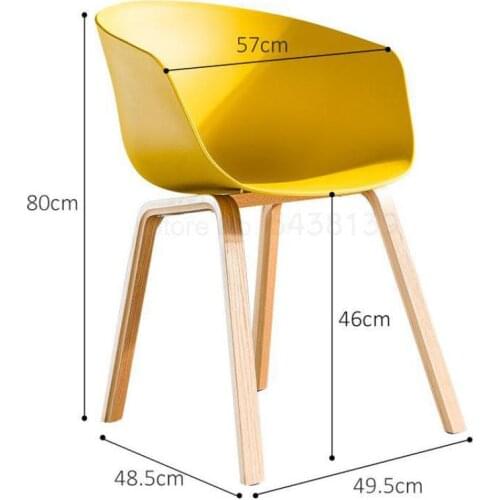 1000 Nordic dining chair home plastic creative desk chair simple talk chair coffee table solid wood table and chairs