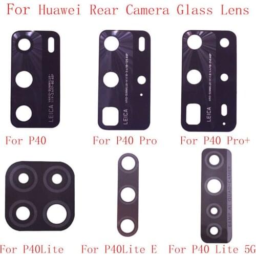 2pcs Back Rear Camera Lens Glass Replacement For Huawei P40 P40 Pro P40 Pro Plus P40 Lite P40 Lite E P40 Lite 5G Repair parts
