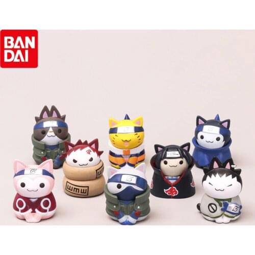 8PCS/Set Anime Naruto Figures Mini Q Version Kawaii Toys Doll Modle Suit Action Figure Cartoon Kids Gift Toys Model Dropshipping