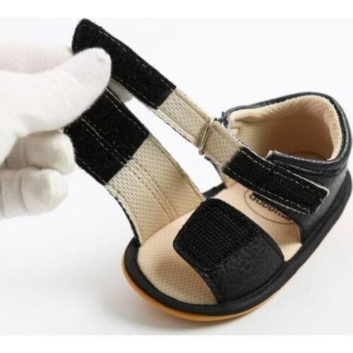 Baby Summer Sandals Boy Girl Slippers Toddler Kids First Walkers PU Shoes 0-18 Months 2021