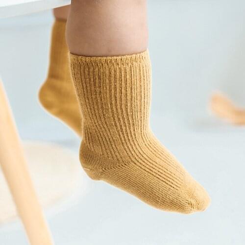 Kids Sock 1 Piece=3 Pair Childrens Cotton Socks Student Socks Floor Socks Autumn Winter Spring Boys and Girls Multi Color Sock