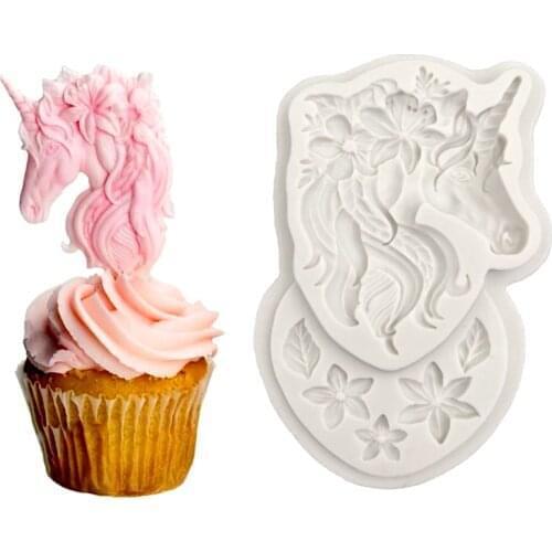 Unicorn Silicone Sugarcraft Candy Clay Cookie Cupcake Baking Mold Fondant Cake Decorating Tools