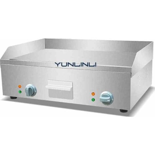 Electric Oven Stainless Steel Fried Flat Pan Electric Griddle Meat Grilling Pan for Restaurant FY-600