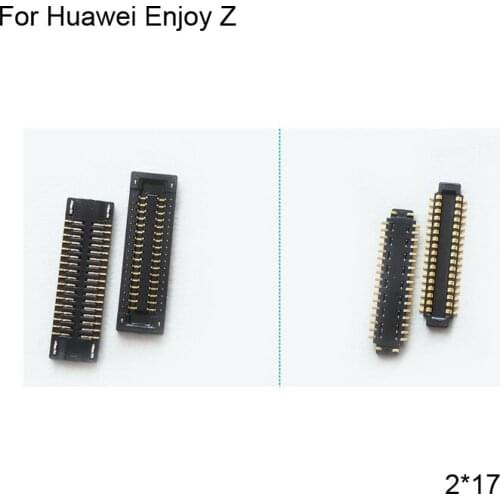 2pcs FPC connector For Huawei Enjoy Z LCD display screen on Flex cable on mainboard motherboard For Huawei EnjoyZ