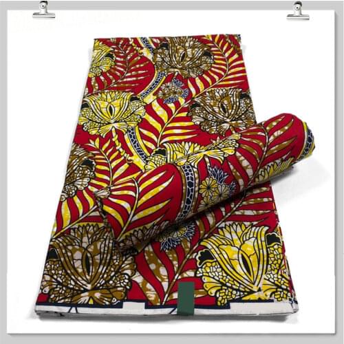Beautiful! 100% cotton nigerian african wax prints fabric ankara wax african Newest design Women wax fabric XT523