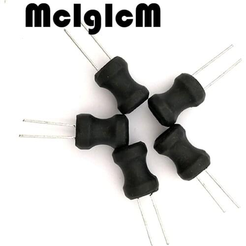 McIgIcM 20pcs Unshielded Wirewound DIP power Inductor 0912 (9*12mm) 150uH 220uH 330uH 470uH 1MH 2.2MH 3.3MH 4.7MH 10MH