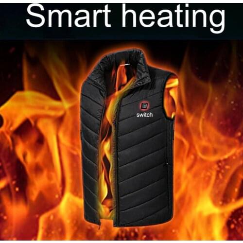 Men Winter USB Safe Intelligent Constant Temperature Vest Thermal Waistcoat