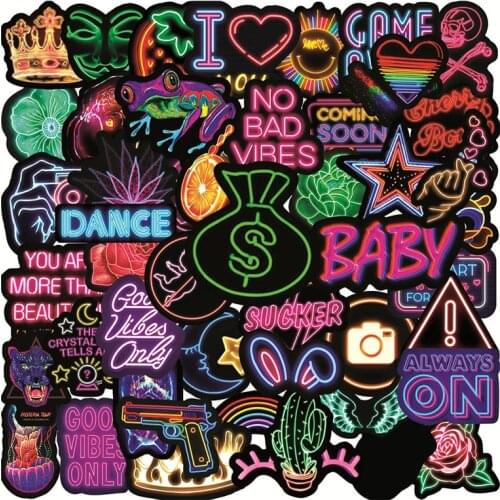 10/50Pcs VSCO Girls Stickers Cartoon Skateboard Laptop Luggage Waterproof PVC Guitar Motorcycle Sticker Aesthetic Kids Toys