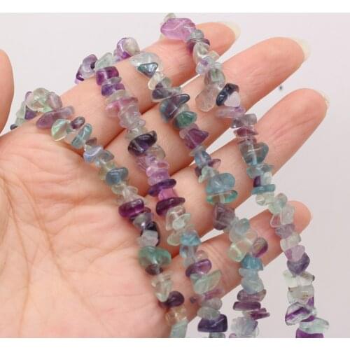 Natural Semi-precious Stone Gravel Faceted Beaded Fashion Retro Fluorite for DIY Necklace Bracelet Making Jewelry Gift Man Woman