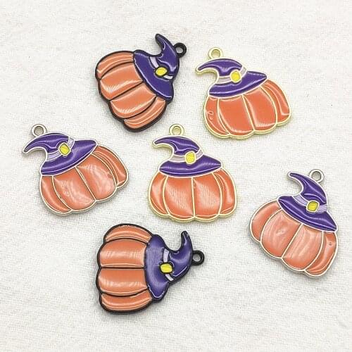 New arrival! 19x22mm 10pcs Halloween Pendant pumpkin Charm for Halloween Jewelry DIY Parts,Jewelry Findings & Components