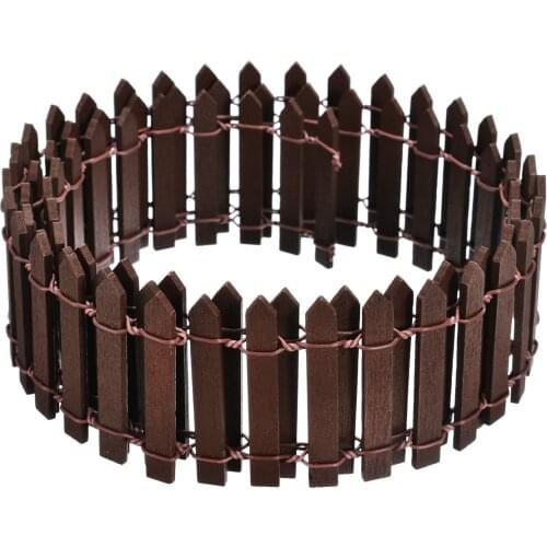 New Wooden Miniature Garden Fence 100*5cm/100*3cm Artificial Mini garden fence for Garden landscaping House Decoration