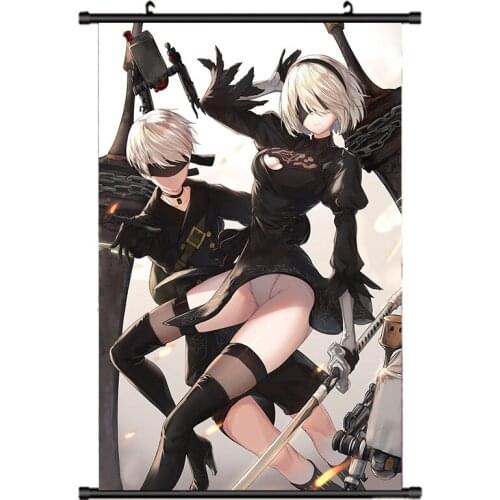 October update Japanese Decorative Pictures Anime NieR:Automata sexy girl YoRHa No. 2 Type B Home Decor Wall Scroll Poster