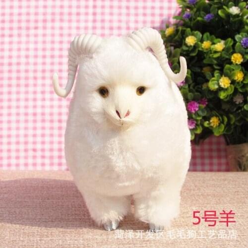 About 12x10cm simulation sheep , white sheep toy polyethylene & furs resin handicraft,props,Creative Decoration gift h397