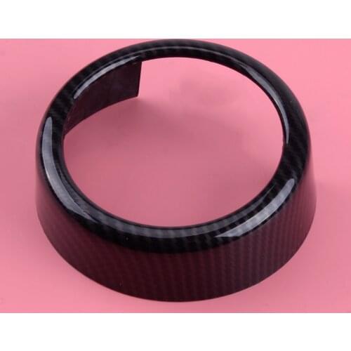 CITALL Black Carbon Fiber Texture Front Grille Grill Logo Cover Frame Trim Fit For Alfa Romeo Giulia 2017 2018