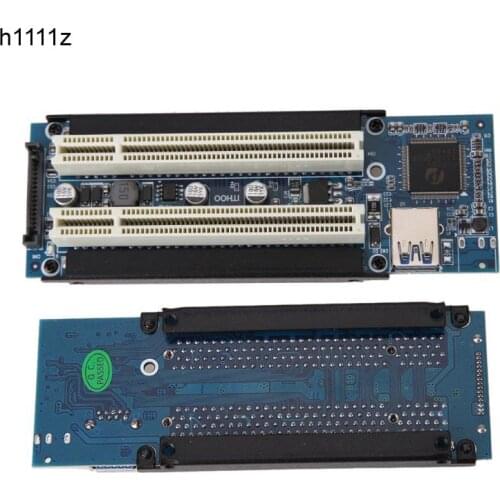 Riser Card PCI-E Express X1 to Dual PCI Riser Extend Adapter Connector Card Add Expansion Card For PC Computer Windows XP LINUX