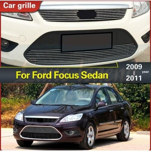 Fit For Ford For Focus Sedan 2009 2010 2011 Car Front Bumper racing grill Grill cover Centre Grill Panel Grille Grill