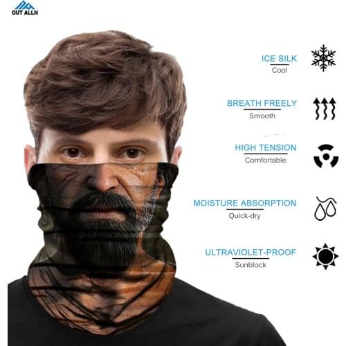 Cycling Neck Gaiter Motorcycle Face Shield Headband Half Mask Bandana Tube Buff Cagoule Visage Hiking Scarfs Halloween Superhero