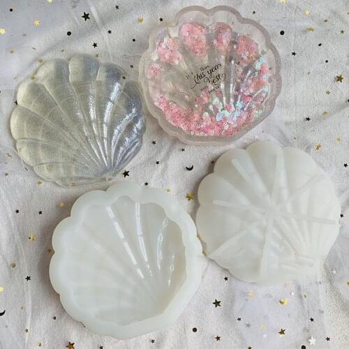 Shell Shape Silicone Soap Mold Stereo DIY Crystal Epoxy Mould Soap Candle Making Tools Handcraft Resin Mold Practical moldes