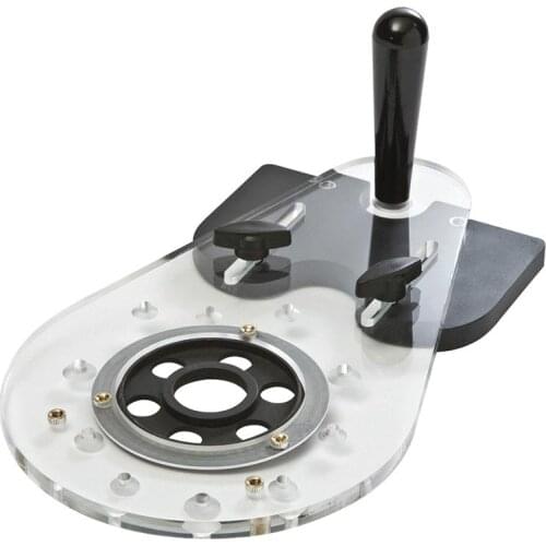 Universal Woodworking Milling Base Electric Engraving Trimming Machine Flip Board Bottom Plate Slotting Trimming Hole Locator