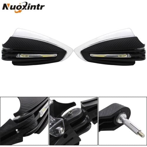 Nuoxintr Motorcycle Handguards Protection LED Turn Signals Hand Protectors handguard 7/8'' for Yamaha BMW Honda KTM Suzuki