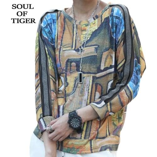 SOUL OF TIGER 2021 Fashion Vintage Punk Style Tee Shirts Women Harajuku Long Sleeve T-shirt Loose Printed Tops Female Clothes