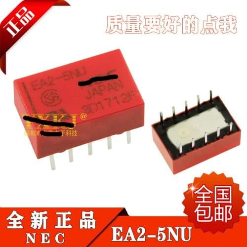 10piece) EA2-5 EA2-5NU EA2-12 EA2-12NU EA2-24 EA2-24NU 10PINS 1A 5V 12V 24V Signal Relay New