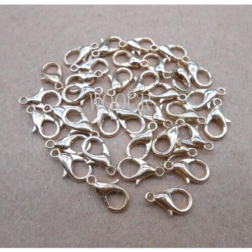 150PCS Free Shipping DIY Rose gold/champagne gold Jewelry Findings Accessories Lobster Clasp Opening Ring Fittings Charms 925
