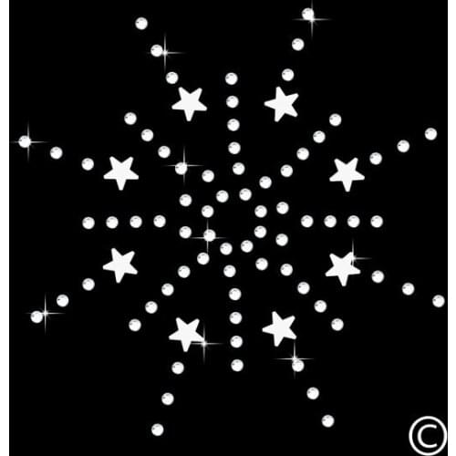 2pc/lot Star Spray Rhinestone Applique hot fix rhinestone applique designs iron on transfer hot fix iron on for shirt