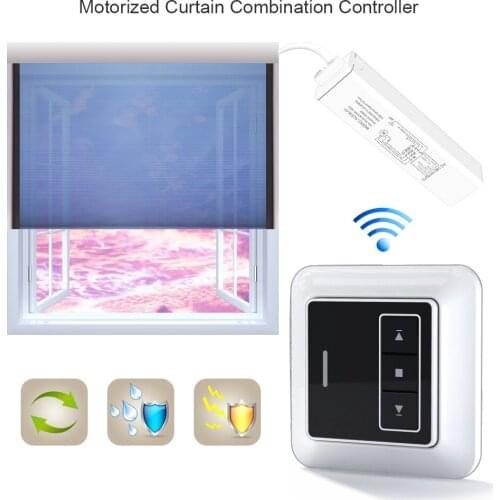 2021 Universal Mini Outdoor Waterproof Roller Blind Motor Receiver RF433.92MHz Square Wall Remote Control 1CH/2CH/5CH Smart home