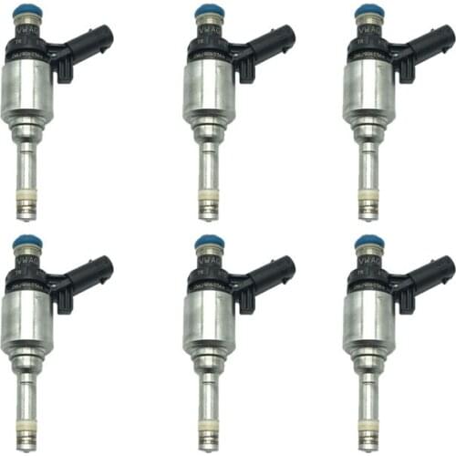 6Pcs Car Fuel injector for Audi 2009-2013 A3 08-12 A4 05-11 A5 VW 08-11 Passat 1.8L OEM 06J906036H 0261500078