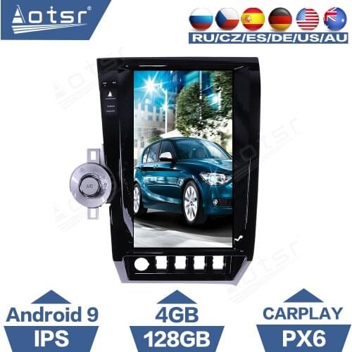 Tesla Screen Android 9 Car Radio For Toyota Tundra XK50 2007 - 2013 Sequoia XK60 2008 - 2017 GPS Carplay PX6 Multimedia Player