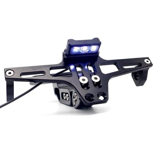 BKBAT Motorcycle License Plate Holder Moto Rear Tidy With Led Lamp For support de plaque d'immatriculation pour moto k1200s xj6